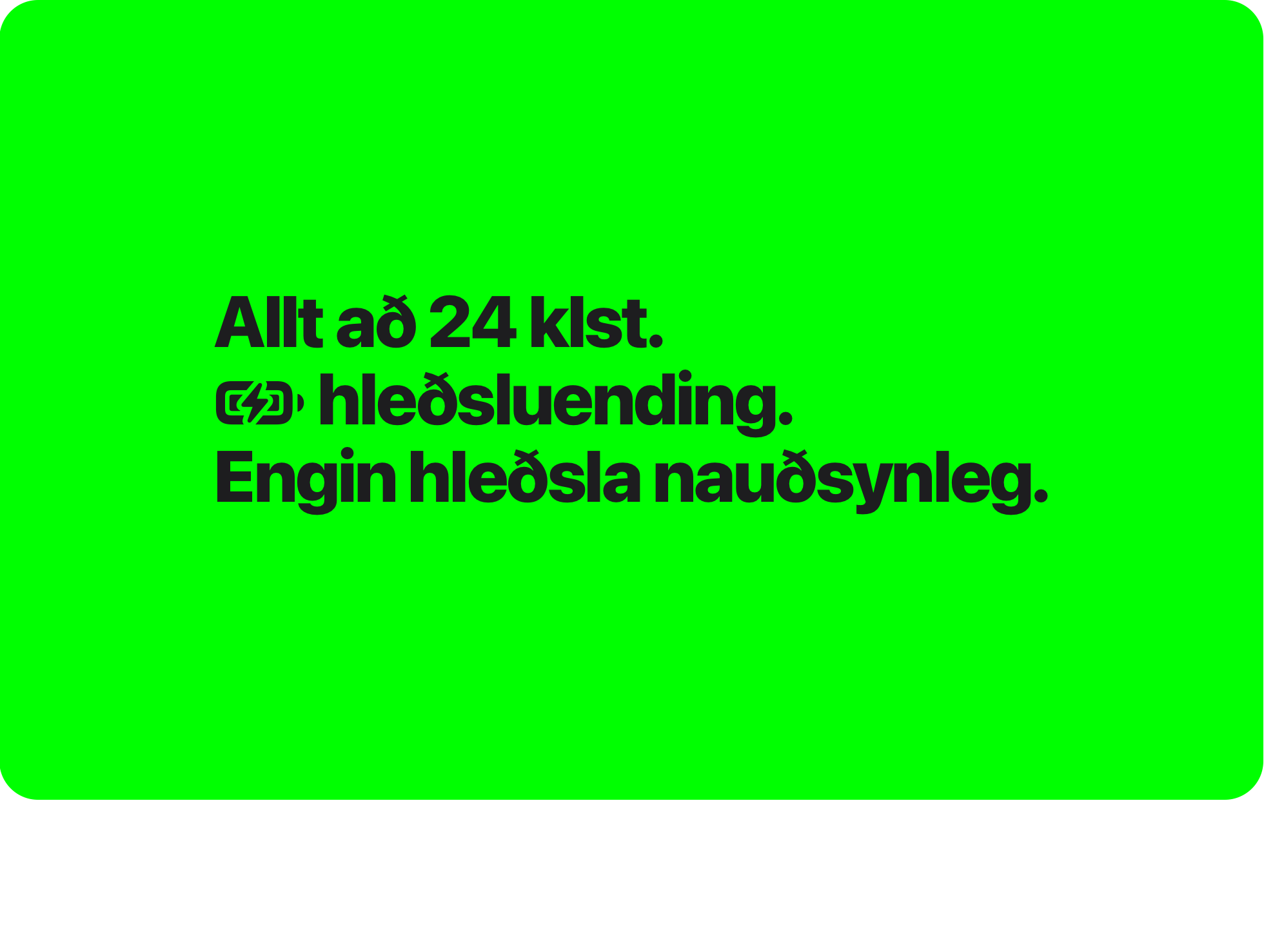 Allt að 50% á 30 mín.