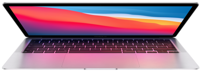 Macbook Air Silver With M1 Chip Hero On White Screen WWEN