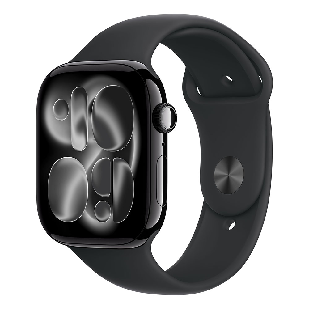 Apple Watch Series 11 GPS 46mm Jet Black M/L Sport Band