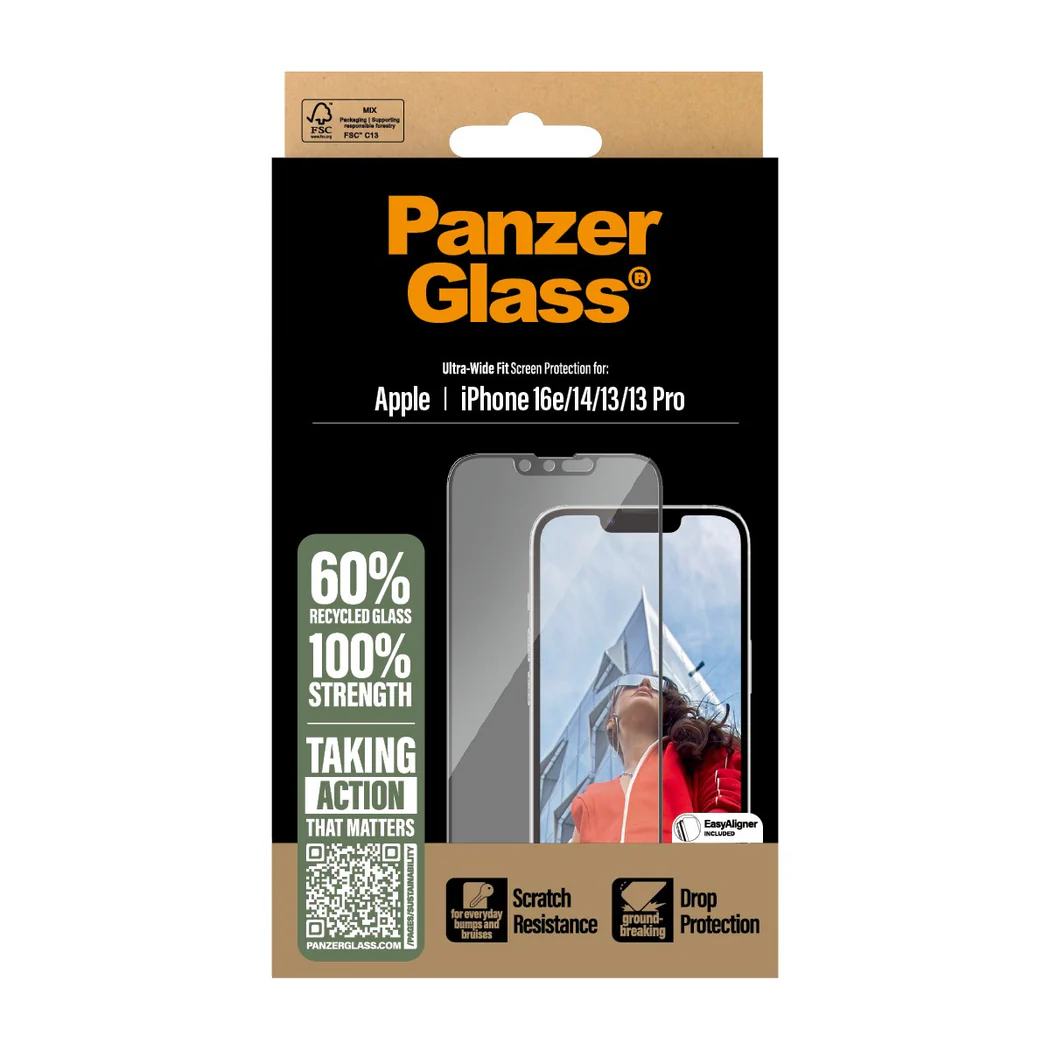 PanzerGlass Screen Protector iPhone 16e/14/13/13 Pro