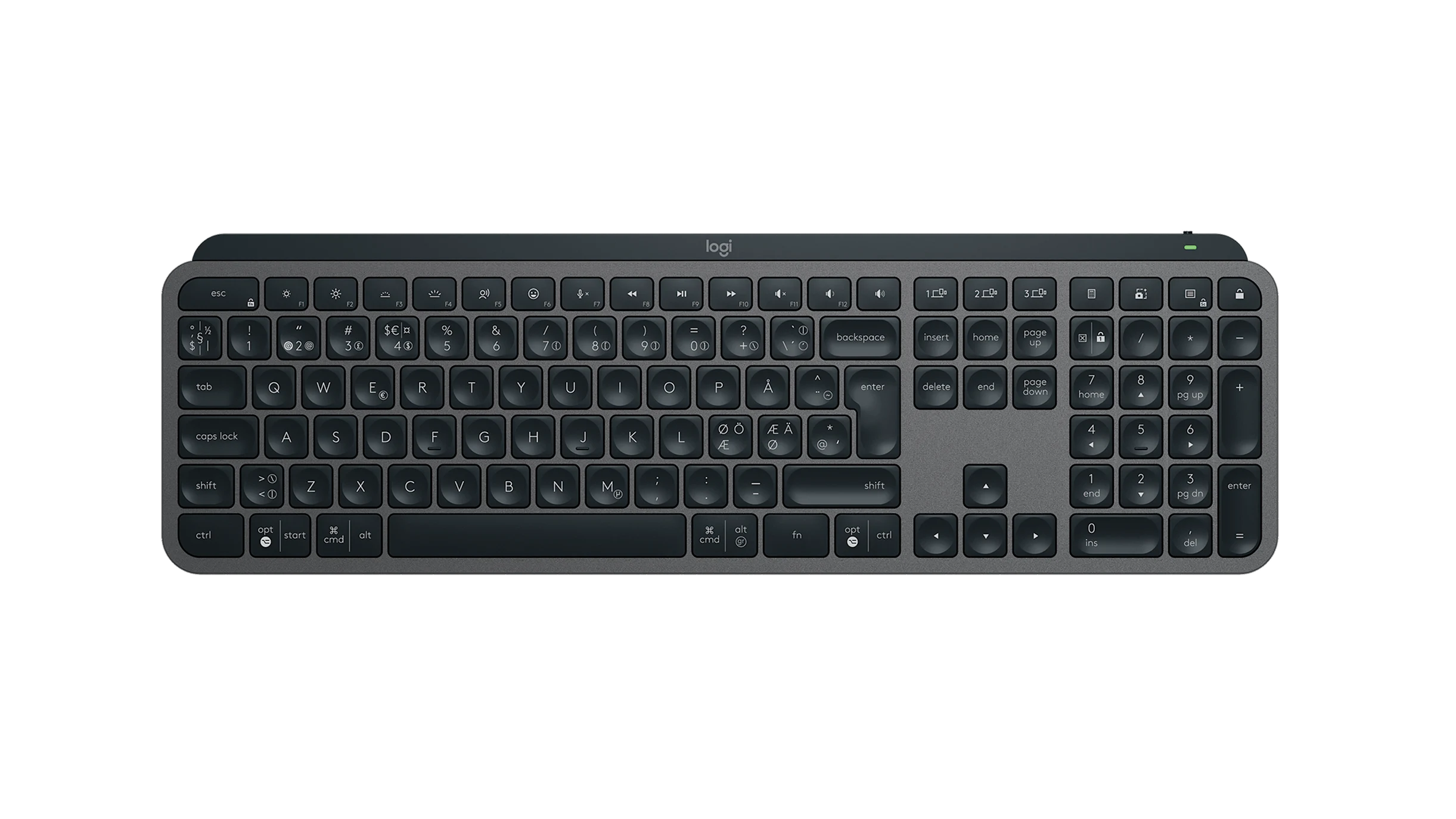 Logitech MX Keys S þráðlaust lyklaborð - Svart