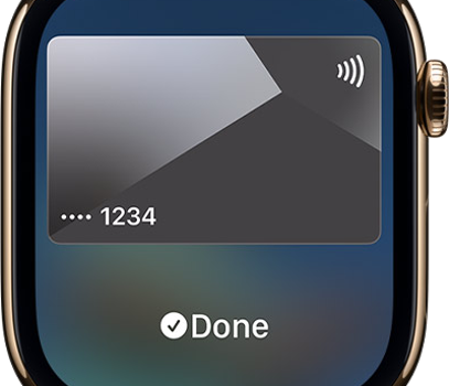 Apple Pay. Kort á hendi.