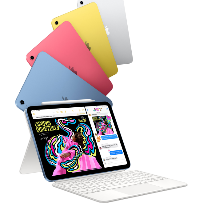 <div>
<p style="text-align: left; font-size: 40px; font-weight: 550; letter-spacing: 0.004em; font-family: SF Pro Display, SF Pro Icons, Helvetica Neue, Helvetica, Arial, sans-serif; color: #1d1d1f;">iPad</p>
<p style="text-align: left;" class="heading--xl text--medium-slide-block__title slide-block__title--black">Svalur.<br />Listrænn.<br />Öflugur.</p>
</div>
