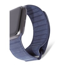 Leather Magnetic Traction Strap 40mm Navy