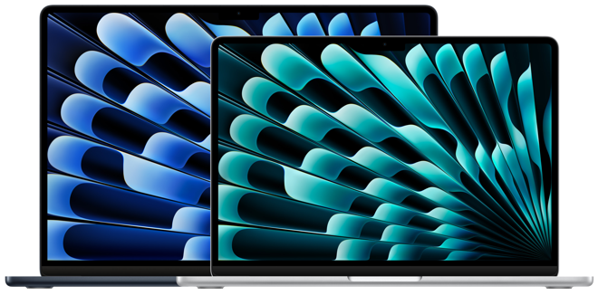 <h3 class="campaign-block__overline">MacBook Air</h3>
<h2 class="campaign-block__title">Fáanleg í 13” og 15” skjástærðum</h2>
<div class="rich-text rich-text--no-margin">
<p>Apple M4 flögurnar gera MacBook Air <strong>allt að 23x hraðari</strong> en síðasta kynslóð MacBook Air með Intel-örgjörva, og <strong>allt að 2x hraðari</strong> en fyrsta kynslóð M1. Nýir orkumagrir örgjörvar sérhæfðir í að tryggja <strong>ein bestu afköstin í gervigreind</strong> sem fyrirfinnst í fartölvum. MacBook Air eru glæsilega þunnar og ótrúlega léttar fartölvur sem endast í <strong>allt að 18 klukkutíma á einni hleðslu</strong>, bjóða upp á bjarta litastillta skjái, tvöfalt hraðara þráðlaust net með WiFi 6e og geta nú tengst við tvo skjái. Ytra byrði er smíðað úr tveimur heilum álstykkjum sem gera tölvurnar harðgerðar og höggþolnar.</p>
</div>