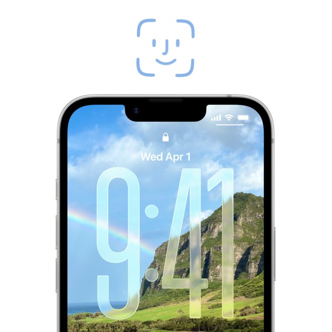 <h3 class="campaign-block__overline">Face ID</h3>
<h2 class="campaign-block__title">Auðkenndu þig með andlitinu.</h2>