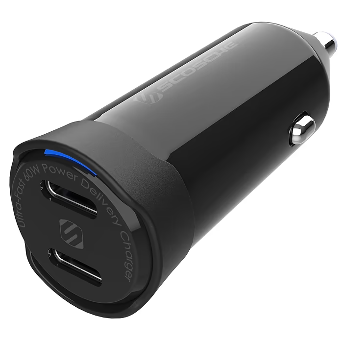 Scosche PowerVolt 60W Dual USB-C PD Car Charger