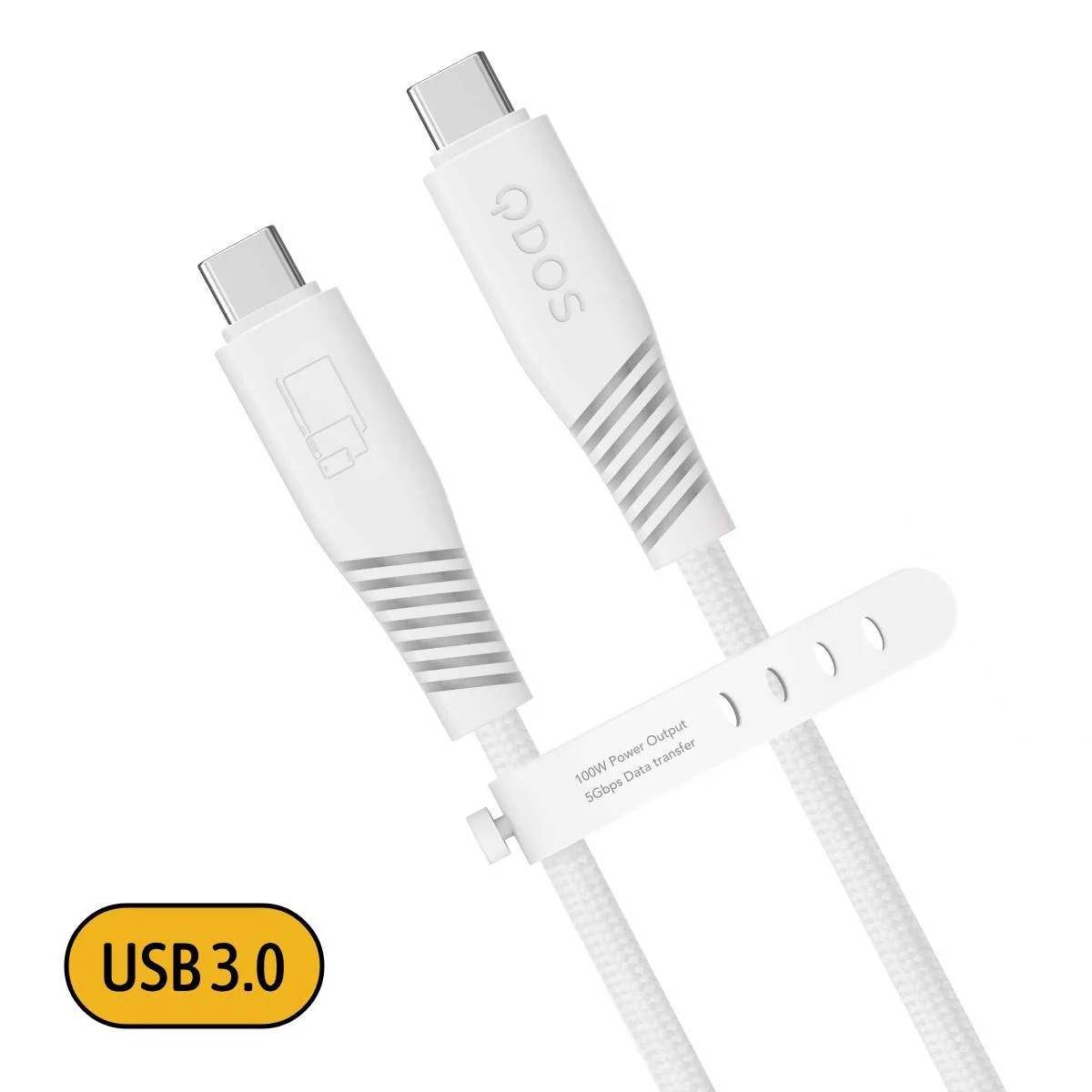 PowerMotion Pro 100W White USB-C 1.2m